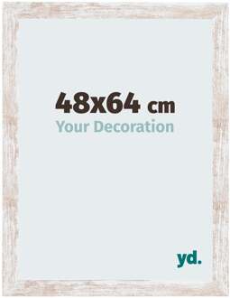 Fotolijst 48x64 cm - White Wash - MDF - Catania