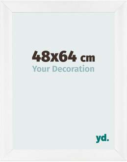 Fotolijst 48x64 cm - Wit Hoogglans - MDF - Pisa