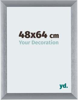 Fotolijst 48x64 cm - Zilver Geborsteld - Aluminium - Tucson