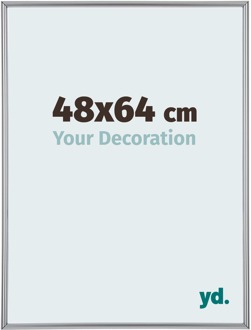 Fotolijst 48x64 cm - Zilver Hoogglans - Kunststof - Annecy