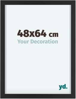 Fotolijst 48x64 cm - Zwart - Aluminium - Virginia