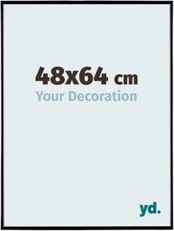 Fotolijst 48x64 cm - Zwart Hoogglans - Kunststof - Evry