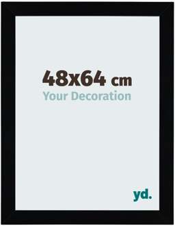 Fotolijst 48x64 cm - Zwart Hoogglans - MDF - Mura