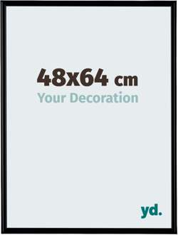 Fotolijst 48x64 cm - Zwart Mat - Kunststof - Bordeaux