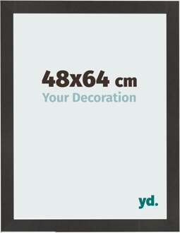 Fotolijst 48x64 cm - Zwart Mat - MDF - Bologna