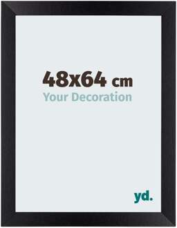 Fotolijst 48x64 cm - Zwart Mat - MDF - Mura