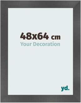 Fotolijst 48x64 cm - Zwart Mat - MDF - Pisa