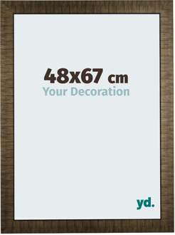 Fotolijst 48x67 cm - Champagne Geborsteld - Hout - Leeds