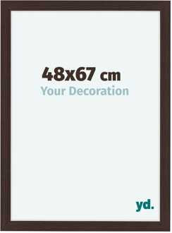 Fotolijst 48x67 cm - Eiken Donker - MDF - Como