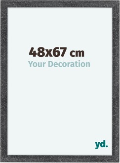 Fotolijst 48x67 cm - Grijs Geveegd - MDF - Como