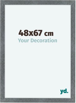 Fotolijst 48x67 cm - IJzer Geveegd - MDF - Como