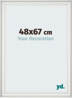 Fotolijst 48x67 cm - Wit Geveegd - MDF - Lazio