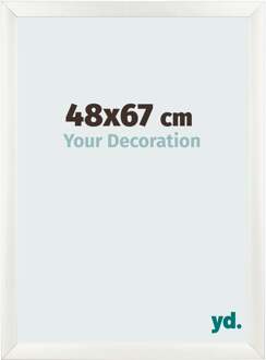 Fotolijst 48x67 cm - Wit Geveegd - MDF - Pisa