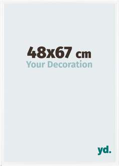 Fotolijst 48x67 cm - Wit Hoogglans - Kunststof - Bordeaux