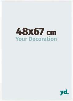 Fotolijst 48x67 cm - Wit Hoogglans - Kunststof - Evry