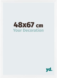 Fotolijst 48x67 cm - Wit Mat - MDF - Catania