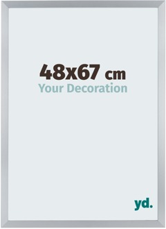 Fotolijst 48x67 cm - Zilver Glans - MDF - Catania