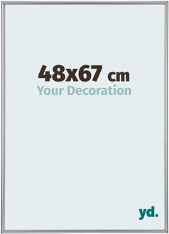 Fotolijst 48x67 cm - Zilver Hoogglans - Kunststof - Annecy