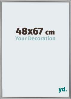 Fotolijst 48x67 cm - Zilver - Kunststof - Bordeaux