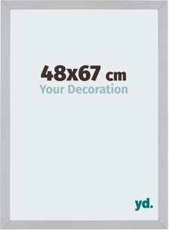 Fotolijst 48x67 cm - Zilver Mat - MDF - Mura