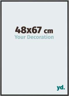 Fotolijst 48x67 cm - Zwart Mat - Aluminium - New York