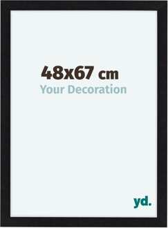 Fotolijst 48x67 cm - Zwart Mat - MDF - Como