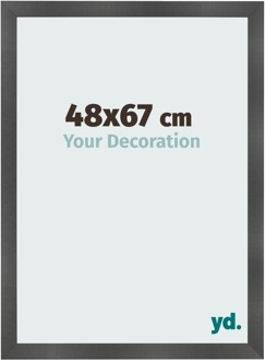 Fotolijst 48x67 cm - Zwart Mat - MDF - Pisa