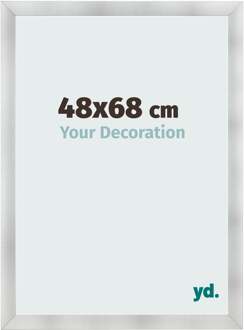 Fotolijst 48x68 cm - Aluminium Geborsteld - MDF - Pisa