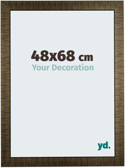 Fotolijst 48x68 cm - Champagne Geborsteld Hout Leeds