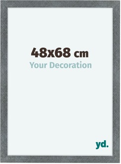 Fotolijst 48x68 cm - IJzer Geveegd - MDF - Como