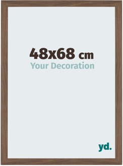Fotolijst 48x68 cm - Walnoot Donker - MDF - Mura