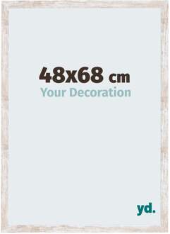 Fotolijst 48x68 cm - White Wash - MDF - Catania