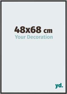 Fotolijst 48x68 cm - Zwart Hoogglans - Aluminium - Miami