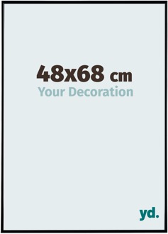 Fotolijst 48x68 cm - Zwart Hoogglans - Kunststof - Evry