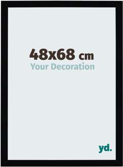 Fotolijst 48x68 cm - Zwart Hoogglans - MDF - Mura