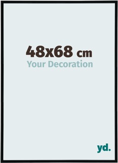 Fotolijst 48x68 cm - Zwart Mat - Kunststof - Annecy