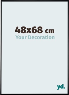 Fotolijst 48x68 cm - Zwart Mat - Kunststof - Evry