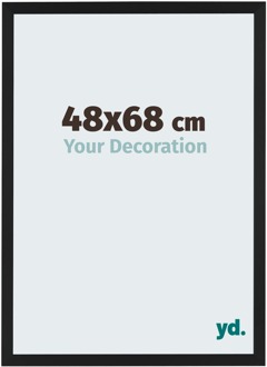 Fotolijst 48x68 cm - Zwart Mat - MDF - Catania