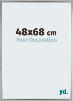 Fotolijst 48x68cm - Zilver - Kunststof - Bordeaux - 48x68 cm