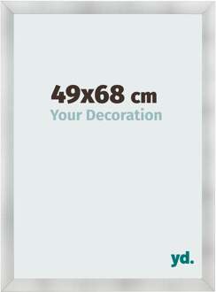 Fotolijst 49x68 cm - Aluminium Geborsteld - MDF - Pisa