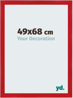 Fotolijst 49x68 cm - Rood - MDF - Pisa