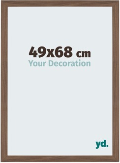 Fotolijst 49x68 cm - Walnoot Donker - MDF - Mura