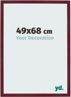 Fotolijst 49x68 cm - Wijnrood Geveegd - MDF - Bologna