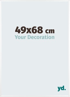 Fotolijst 49x68 cm - Wit Hoogglans - Aluminium - Kent