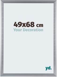 Fotolijst 49x68 cm - Zilver Geborsteld - Aluminium - Tucson