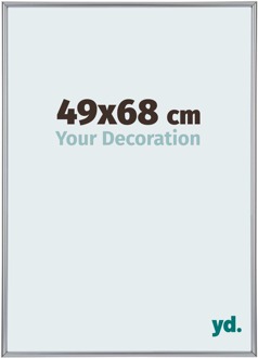 Fotolijst 49x68 cm - Zilver Hoogglans - Kunststof - Annecy