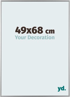 Fotolijst 49x68 cm - Zilver Hoogglans - Kunststof - Evry