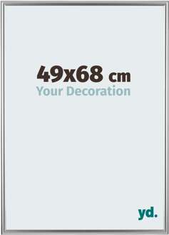 Fotolijst 49x68 cm - Zilver - Kunststof - Bordeaux