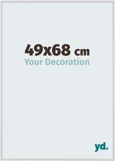 Fotolijst 49x68 cm - Zilver Mat - Aluminium - Miami