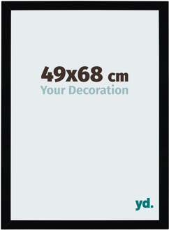 Fotolijst 49x68 cm - Zwart Hoogglans - MDF - Mura